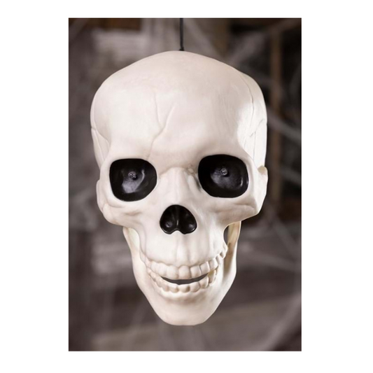 4181-Animated Life Sized Hanging Skull Prop