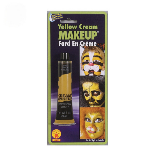 yellow facepaintThe perfect accessory to complete your costume look, make-up is ideal for Halloween parties, trick or treating, sports spectating, book fun day or international days. The list is endless so why not add some colour to your face.