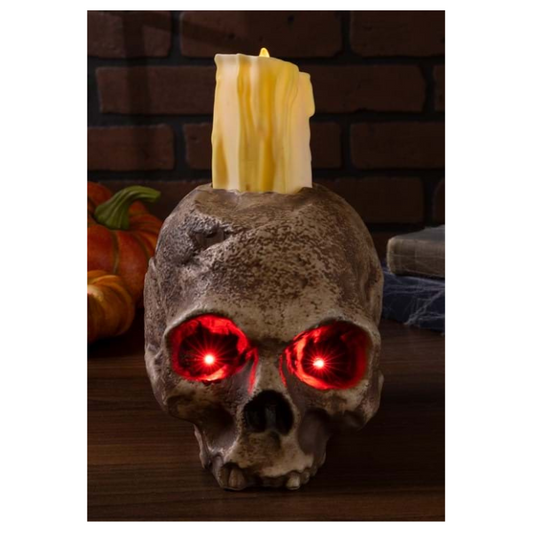 4186-Ancient Skull Candle Decoration