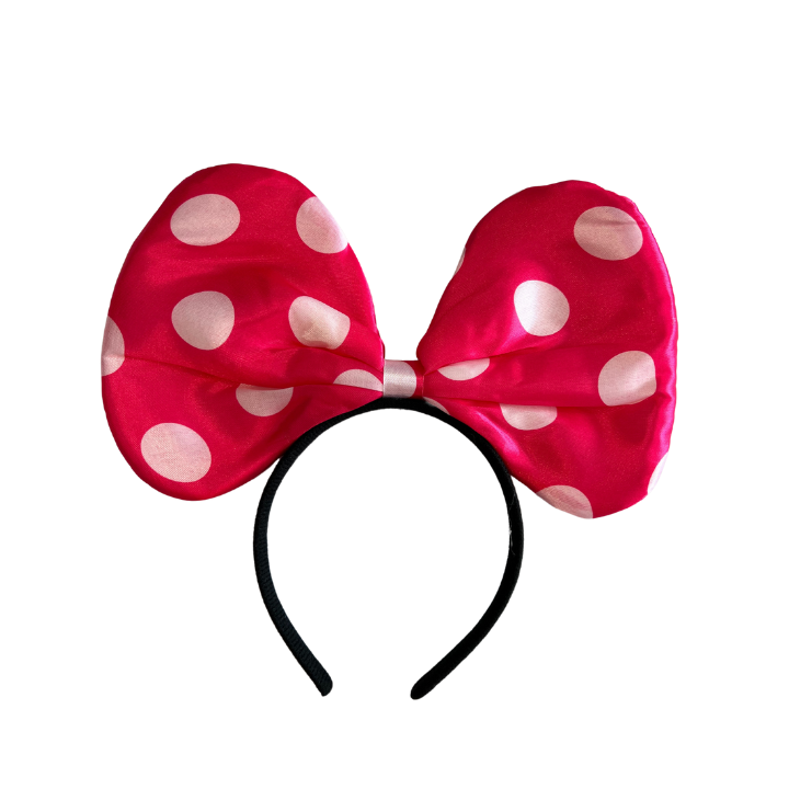 Hot Pink spotted headband