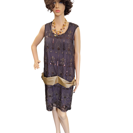 1437-Brown Bronze Flapper