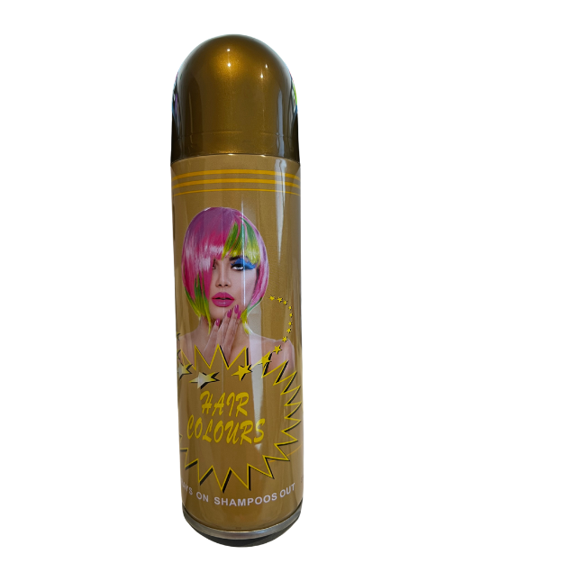 Coloured Hair Spray - Gold