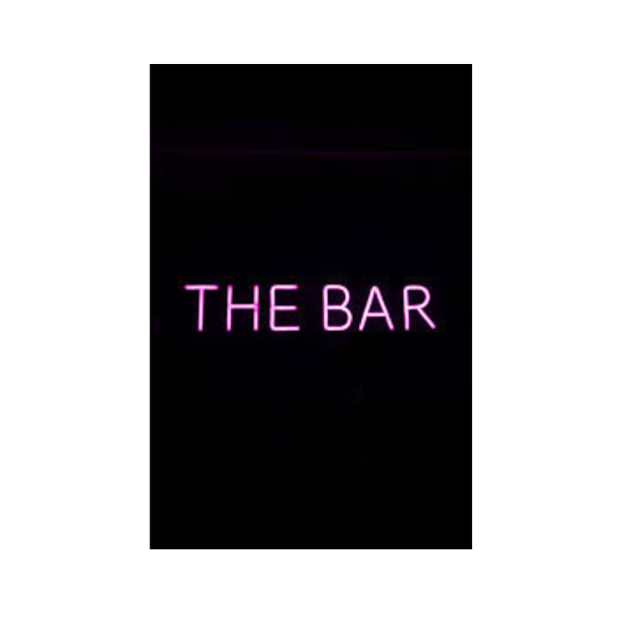 Decorate your party with this NEON THE BAR sign