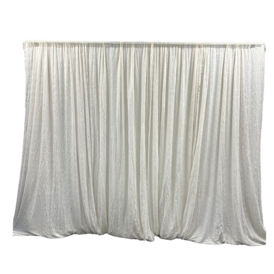 4224-Cream/White fabric curtains